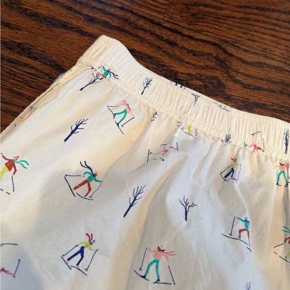 NWOT The Wren Boxer Shorts by Anthropologie in Emily Isabella Skier Print - Picture 8 of 8